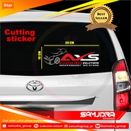 Cutting sticker Mobil reflective AXS sticker mobil komunitas avanza xenia solution