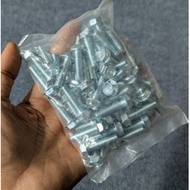 Pack of 50 8mm screws, 30m long, using 12 lock - M8 x 30mm screws - 8mm bolts, sturdy and durable