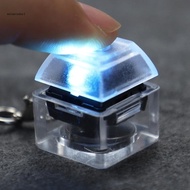 ✿ Mechanical Keyboard Cherry MX Switch Tester Lightless Transparent Keys Keychain