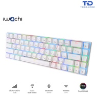 คีย์บอร์ดเกมมิ่ง IWACHI IK5 Mechanical Hotswap รุ่น IK-68 (Blue Switch) พร้อมเมาส์ไร้สาย I3