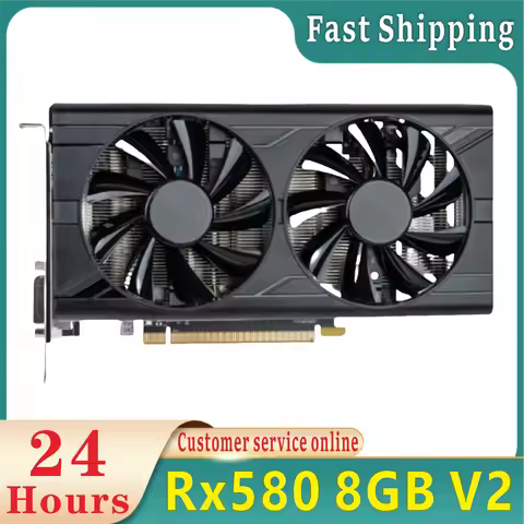 Original RX580 8GB V2 graphics card 256 bit GDDR5 graphics card, suitable for AMD RX 500 series RX 5