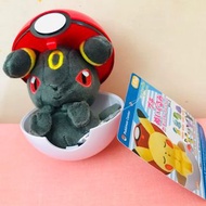 【 日本帶回】 Pokemon Center 限定 精靈球 毛公仔 (日本 Pokemon Center 限定) 比超 夢夢 小火龍  月伊貝 六尾 比卡超 百變怪 約8-10cm
