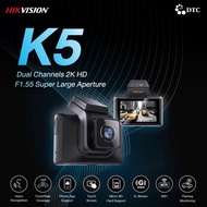 Hikvision กล้องติดรถยนต์ Dash Cam K5 กล้องติดหน้ารถยนต์ รูรับแสง F1.55 เห็นชัดในที่มืด ของแท้ มีรับ