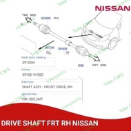 DRIVE SHAFT ASSY DEPAN KANAN NISSAN ALMERA MARCH M/T 39100-1HS0D