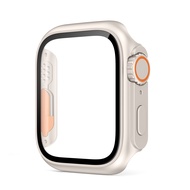 ZUZG Glass+Case for Apple Watch 45mm 41mm Screen Protector Cover Change Ultra Bumper iWatch Series 9