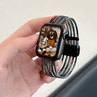 สายนาฬิกา Apple Watch S11 แบบแม่เหล็กแบบยืดหยุ่นสำหรับผู้ชายและผู้หญิง สายรัดข้อมือแบบยืดหยุ่นสำหรับ