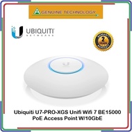 Ubiquiti U7 Pro XGS / U7-PRO-XGS Unifi Wifi 7 BE15000 PoE Access Point with 10/5/2.5/1GbE Support