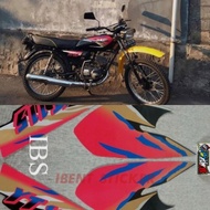 MERAH YT115 YT 115 RED POLET STRIPING STICKER