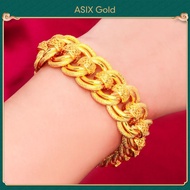 ASIX GOLD 916 Gold Mens Domineering Noble Regal Bangkok Bracelet 69 gram