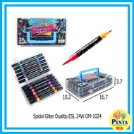 ! Echelon Dualtip Glitter Marker, 24 color marker, stationery