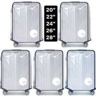 Suitcase Cover Transparent Protective Cover Clear White 20" 22" 24" 26" 28" Transparent 20inch 22inc
