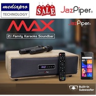 JazPiper Max 2.1 Family Karaoke Soundbar Build-in Subwoofer with 2 x Wireless Microphone
