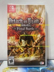 《今日快閃價》（中古二手）Switch NS遊戲 進擊的巨人2  完全版 年度版 最終版 Attack on Titan 2 Final Battle 美版英文版 稀有品