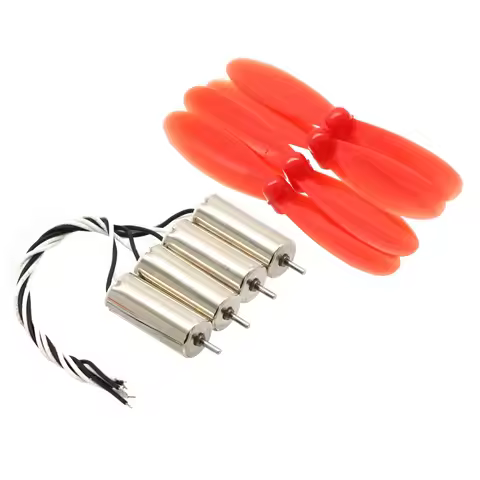 4 x DIY DC 3.7V 50000RPM 716 Hollow Cup Coreless High-speed Motor with 4 x 55MM Propeller Cw CCW for