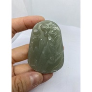 D2956 Natural Jade/Hetian Jade Mountain Water Elegant Pendant Color Weight: 64g Height 59.5 Width 41