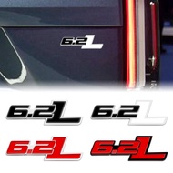 1Pcs 3D Metal 6.2 L 6.2L Logo Car Fender Emblem Side Rear Trunk Tail Badge Sticker For F150 Chevrole