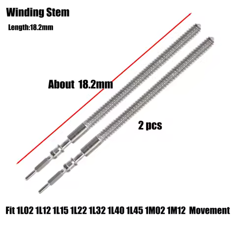 2/5PCS Winding Stem for 1L02 1L12 1L15 1L22 1L32 1L40 1L45 1M02 1M12 Movement Watch Repair Parts Han