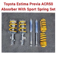 Toyota Estima Previa ACR50 Absorber With Sport Spring Set ( Yellow ) Shock &amp; Strut / Suspension