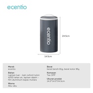 ecentio lunch box tas set 3pcs Kotak Makan anti tumpah 304 Stainless Steel tas bekal dan free sumpit