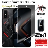 ฟิล์มไฮโดรเจล2in1 Infinix GT 30 Pro เพื่อความเป็นส่วนตัวฟิล์มกันรอยป้องกันเต็มพื้นที่ของหน้าจอป้องกั