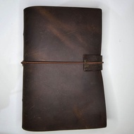 Artichan: Real Leather Currency Organizer Money Folder Money Organiser A6 "O" Ring Binder Crazy Hors