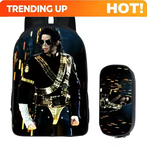 Custom Bag Student Backpacks DIY Michael Jackson Printing Children School Bags For Boys Men Book Bag