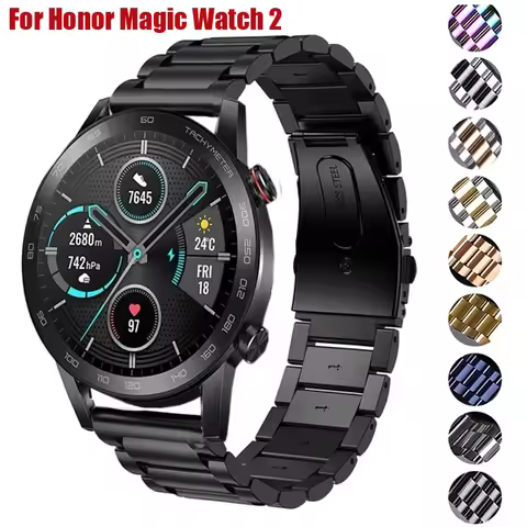 Band For Honor Magic Watch 2 42mm 46mm Stainless Steel Metal Watchband Quick Release Bracelet Strap 