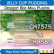 Jelly Cup Box CH7575 CH8585 Flat Lid 10pcs package 25pcs pudding jar 1 set Pudding container Mica gl
