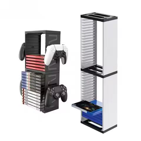 24/36PC Multifunctional Host Disc Double-layer Storage Box Holder For PS5/PS4 Switch Disc Shelf Xbox