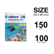 Adoro Laminating Film (54x86mm) 100pcs