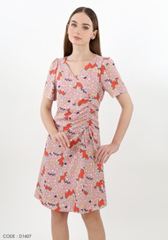 VERONIQA Dress VE-D1607 ชีฟอง โดบี้ แขนสั้น IGPU25-8