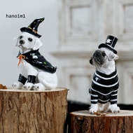 Resin Dog Statue Halloween Dog Decor Spooky Labrador Puppy Witch Statue Halloween Pet Decor for Home