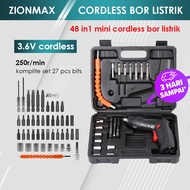 【Dikirim Dari Jakarta COD】MEIKELA mesin bor baterai 36V - Cordless Drill bor with baterai/kasus/charger - fullset bor baterai - bor cas baterai promo - bor listrik baterai cas