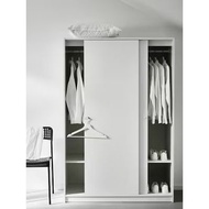 「Ready Stock」IKEA KLEPPSTAD Wardrobe Sliding Bedroom White Large Clothes Cupboard Almari Baju Putih 