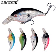 【Letupan Air】Crankbait Gemuk 4 Warna Umpan Tiruan Realistik Sebarau Haruan Pancing Air Tawar
