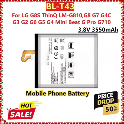 For LG G8S ThinQ LM-G810,G8 G7 G4C G3 G2 G6 G5 G4 Mini Beat G Pro G710 New Replacement Mobile Phone 