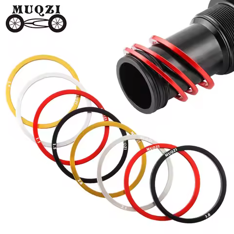 MUQZI 5PCS 1.5/2/2.5/3mm Bottom Bracket Shim BB68 BB73 BB90 BB92 Adjust Spacer Bike Cassette Gasket