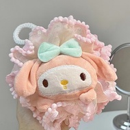Spons Mandi Karakter Sanrio Lucu Shower Puff Busa Tebal Nyaman untuk Anak & Dewasa