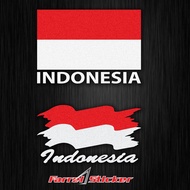 Indonesian flag stickers
