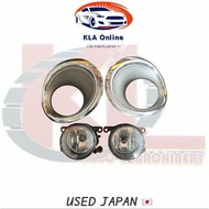 1085.NISSAN ELGRAND E51 ME51 FRONT BUMPER FOG LAMP/FOGLAMP/SPORT LIGHT WITH COVER CHROME 1 SET(USED 