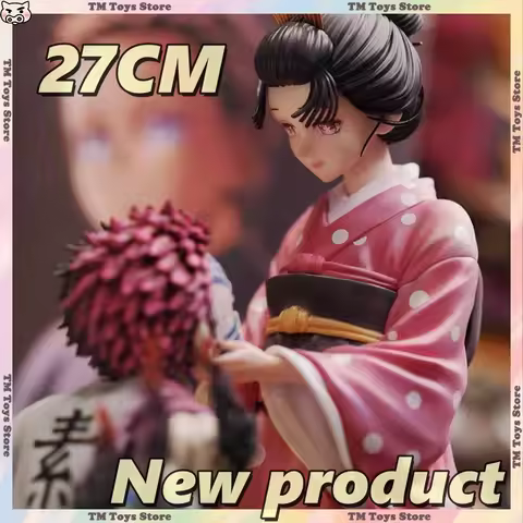 NEW Demon Slayer Akaza Anime Figures 27cm Koyuki Figurine PVC Statue Room Decor Collection Model Toy