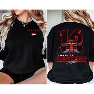 Charles Leclerc Formula One Sweatshirt F1 Shirt F1 Two Sides Shirt Charles Leclerc Shirt Charles Lec