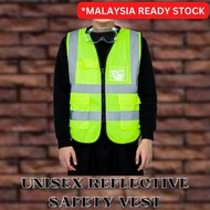 Traffic control, Rela, Kommunity keselamatan Reflective Safety Vest With Pockets {READY STOCK}, ROAD