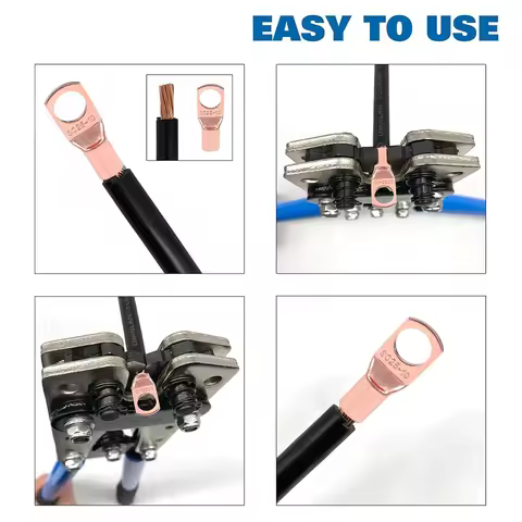 170Pcs Battery Cable Ends Assortment Kit AWG 12 10 8 6 4 ,12 Sizes Battery Wire Lugs Tubular Ring Co