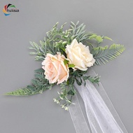[chulisia] Back Flowers Arch Flowers and Ribbons Wedding Flower Aisle Back Floral for Party Wedding 