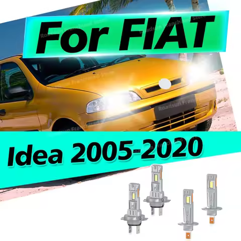 2/4Pcs High Beam Low Beam 30000LM For FIAT Idea 2005 2006-2020 Car Front Headlights Kit