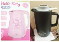 【剩最後一組免運】全新 正版 Hello Kitty 快煮壺 1.8L+ 正版 Hello Kitty 玻璃內膽 智能數顯保溫水壺-黑色（1500ml）