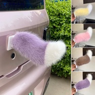 TIMEKEY Car Rear Electric Plush Fox Tail Ornament Decoration Cute Fluffy Tail Ornament Accessory Mot