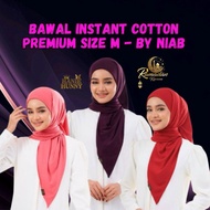 NiAB BAWAL INSTANT PREMIUM COTTON WITH INNER ATTACHED IRONLESS SIZE M