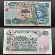 Collectibles for NA6109542 FirstPrefix UNC 100%New Malaysia Siri 5 RM5 Aziz Haji Taha Duit Lama Mala